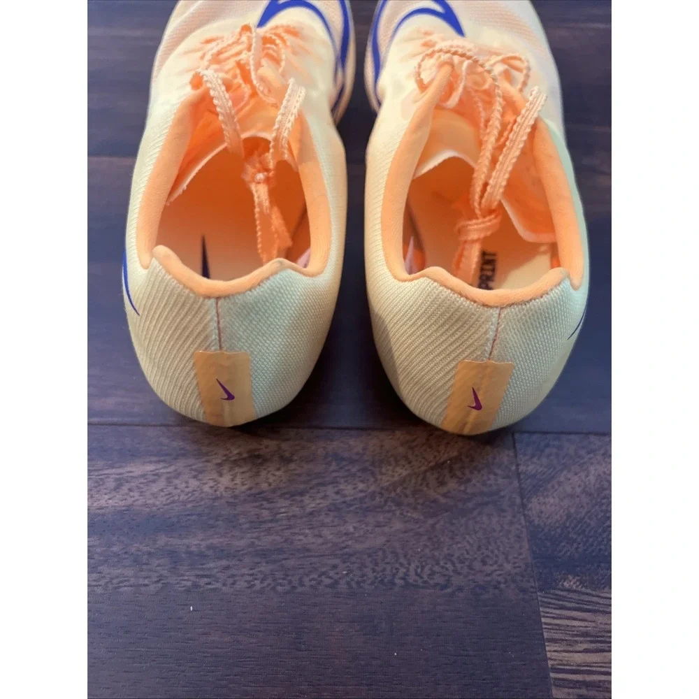 New Nike Zoom Ja Fly V4 Track Spike Mens Size 12 Gold Blue - Picture 4 of 5